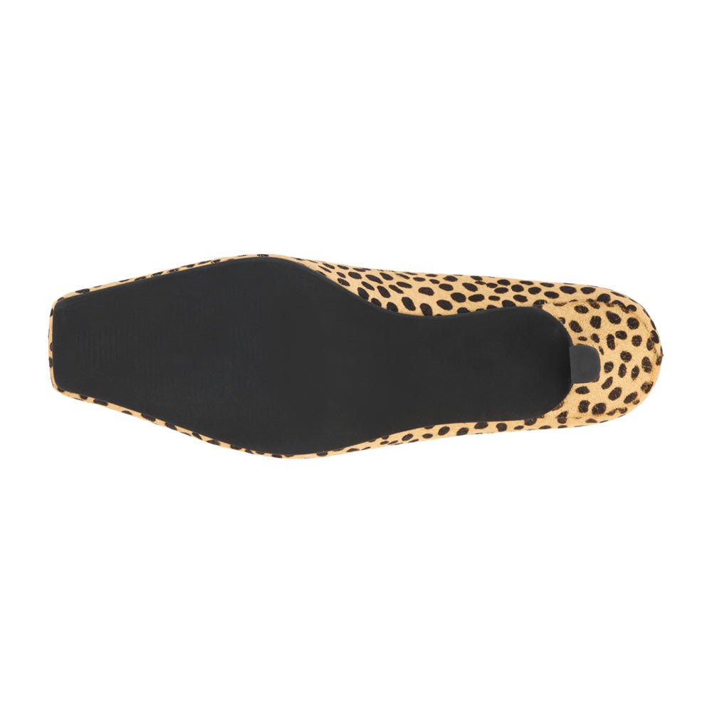 Classy Leopard Print Square Toe Kitten Heel Mules - SundialClassy Leopard Print Square Toe Kitten Heel Mules