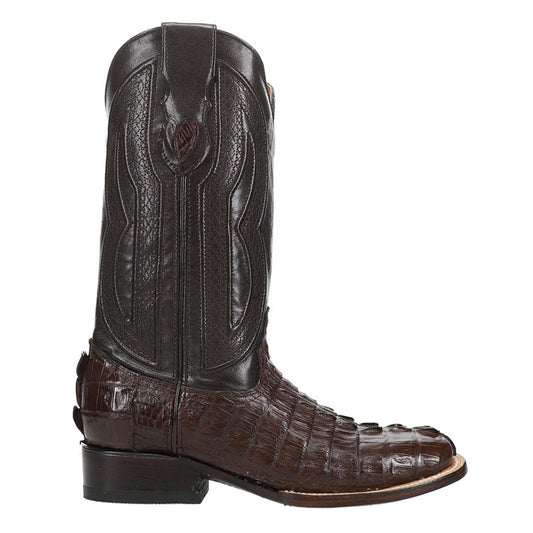 Dakota Hornback Caiman Square Toe Cowboy Boots - SundialDakota Hornback Caiman Square Toe Cowboy Boots