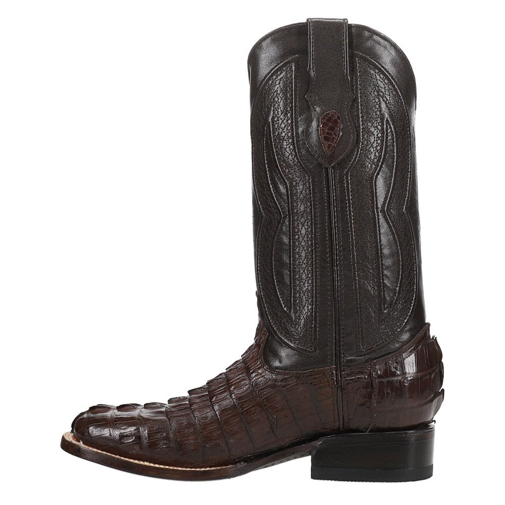 Dakota Hornback Caiman Square Toe Cowboy Boots - SundialDakota Hornback Caiman Square Toe Cowboy Boots