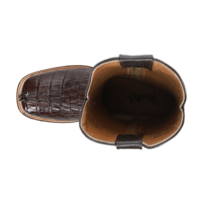 Dakota Hornback Caiman Square Toe Cowboy Boots - SundialDakota Hornback Caiman Square Toe Cowboy Boots