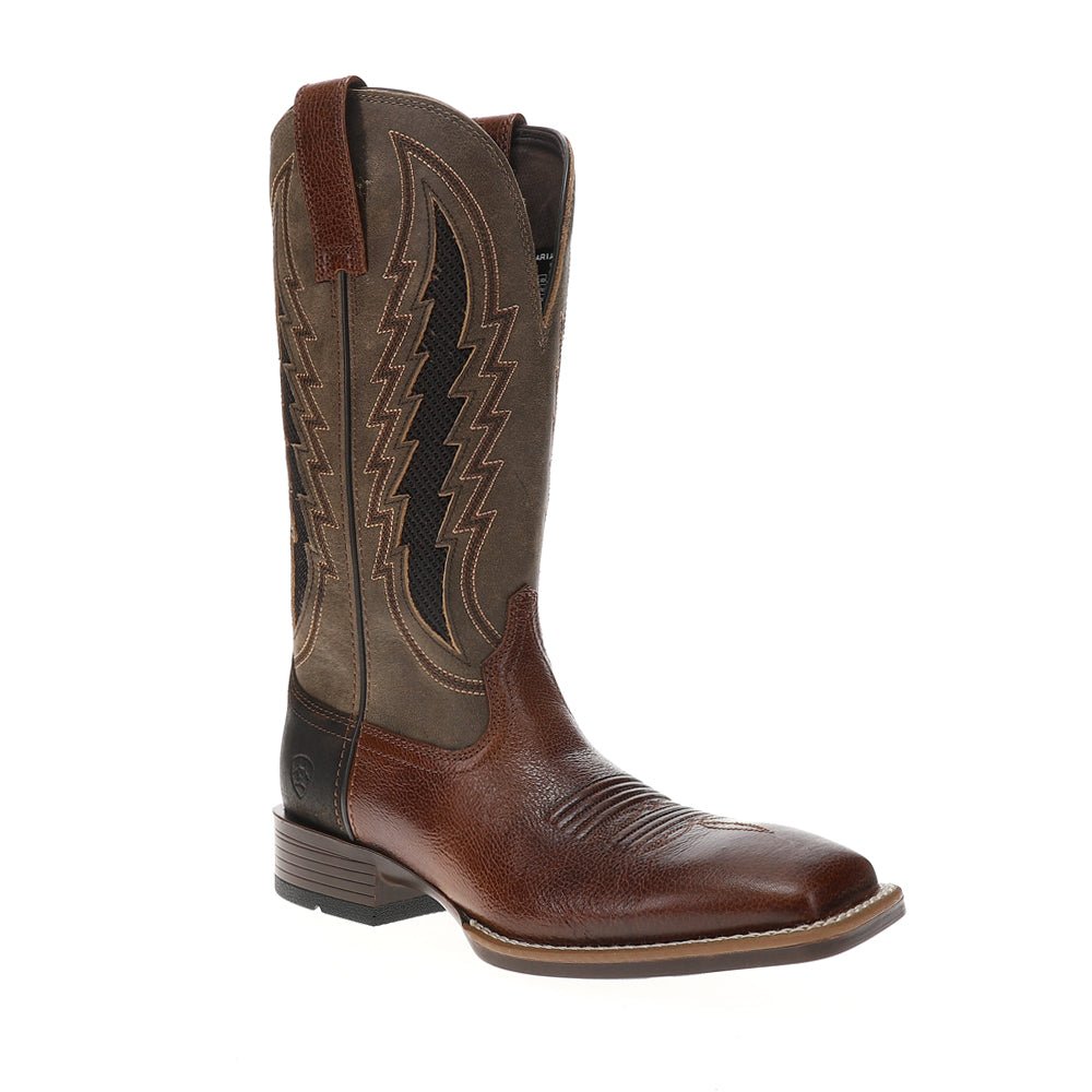 Dakota VentTEK Embroidered Square Toe Pull On Cowboy Boots - SundialDakota VentTEK Embroidered Square Toe Pull On Cowboy Boots