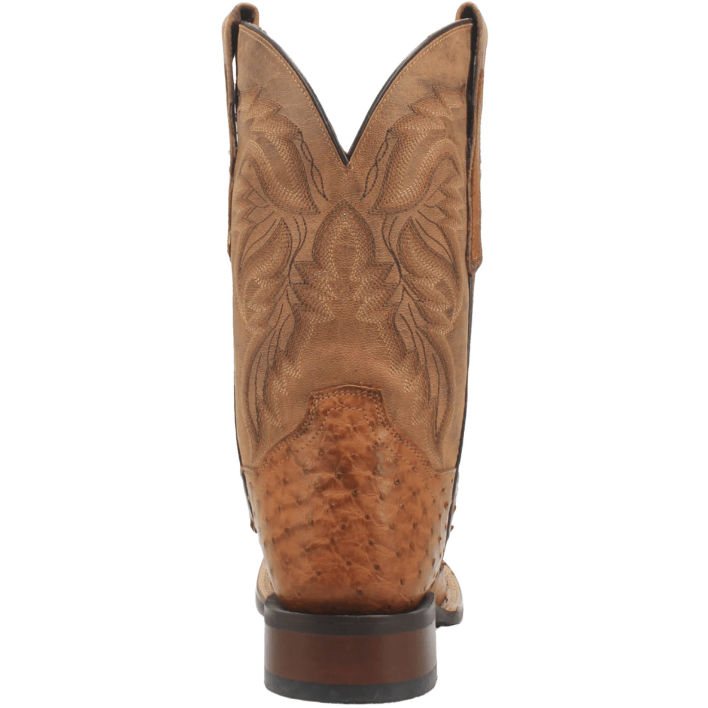 Dan Post Men's Saddle Tan Alamosa Full Quill Ostrich Exotic Boots DP3876