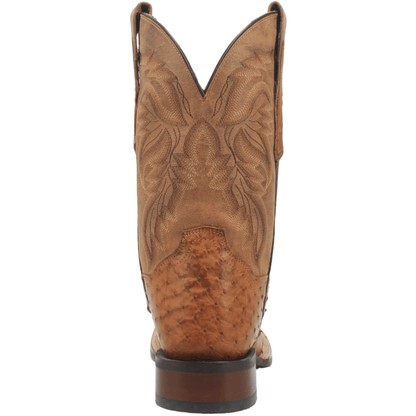 Dan Post Men's Saddle Tan Alamosa Full Quill Ostrich Exotic Boots DP3876