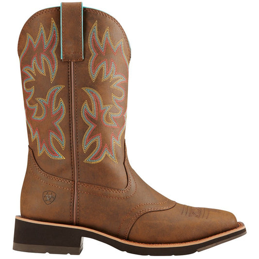 Delilah Embroidery Square Toe Cowboy Boots - SundialDelilah Embroidery Square Toe Cowboy Boots