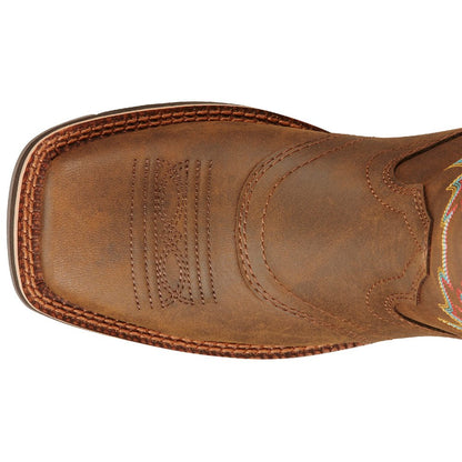 Delilah Embroidery Square Toe Cowboy Boots - SundialDelilah Embroidery Square Toe Cowboy Boots