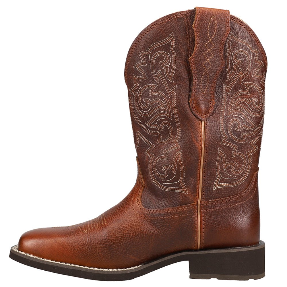 Delilah StretchFit Embroidery Square Toe Cowboy Boots - SundialDelilah StretchFit Embroidery Square Toe Cowboy Boots