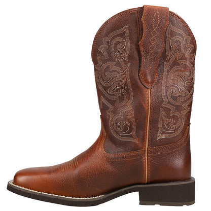 Delilah StretchFit Embroidery Square Toe Cowboy Boots - SundialDelilah StretchFit Embroidery Square Toe Cowboy Boots