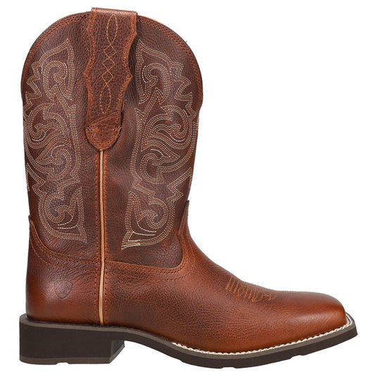 Delilah StretchFit Embroidery Square Toe Cowboy Boots - SundialDelilah StretchFit Embroidery Square Toe Cowboy Boots
