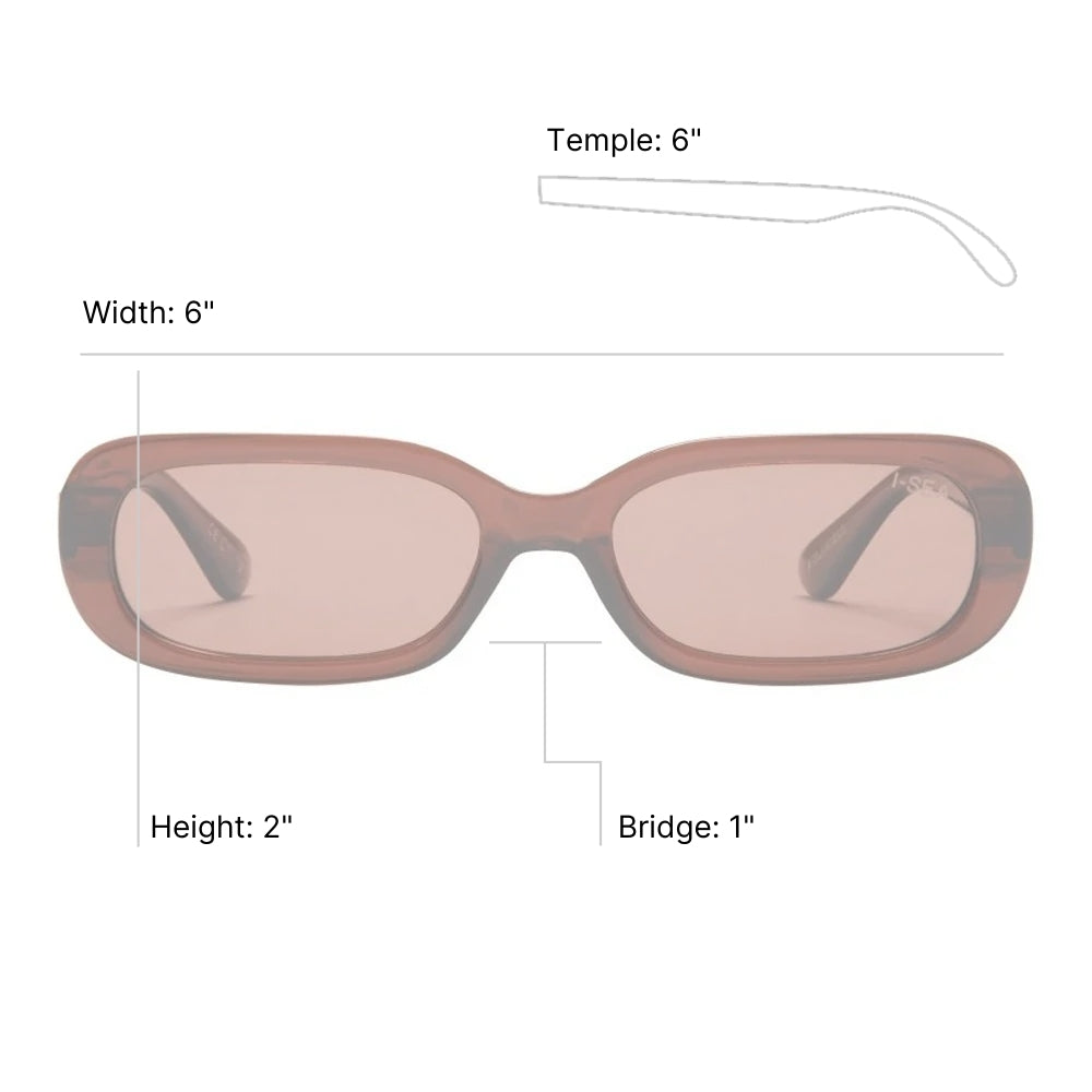 Del Rey Rectangular Sunglasses