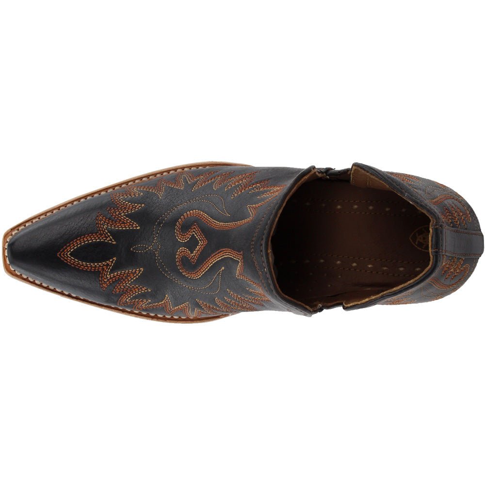 Dixon Embroidered Snip Toe Cowboy Booties - SundialDixon Embroidered Snip Toe Cowboy Booties