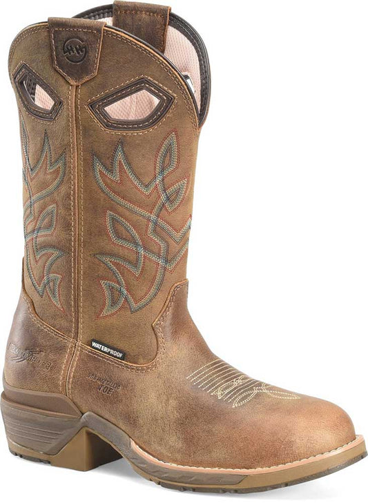 Double-H Boots Men's 12"" Wp U Toe Co Dark Brown – product image