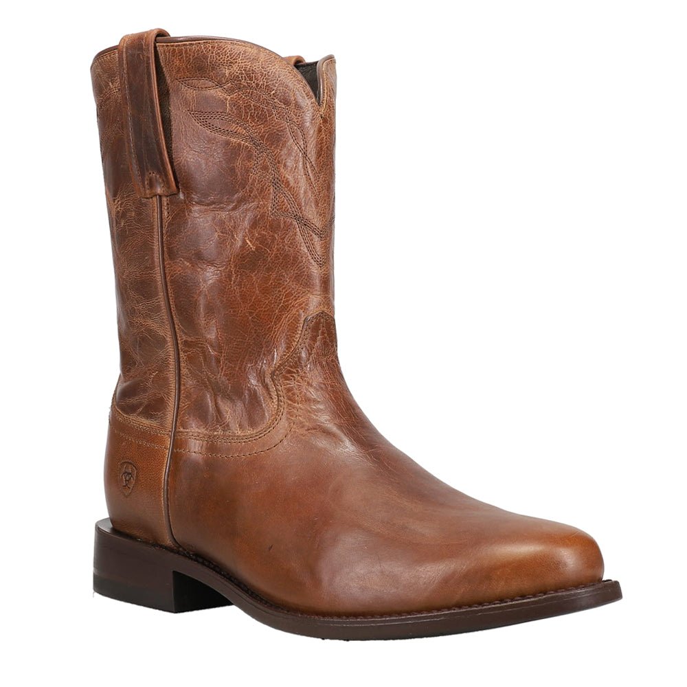 Downtown Embroidered Round Toe Pull On Roper Boots - SundialDowntown Embroidered Round Toe Pull On Roper Boots