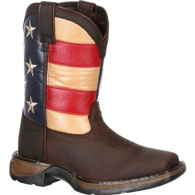 Durango Big Kids Lil' Rebel American Flag Western Boots DBT0160