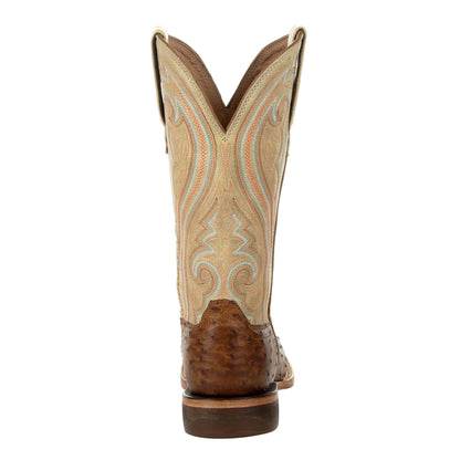 Durango Women's Premium Sunset Wheat Exotic Full Quill Ostrich Western Boots DRD0388