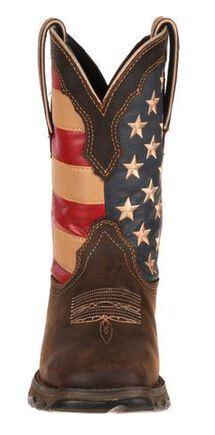 Durango Women's Rebel Patriotic Flag Square Toe Western Boots RD4414