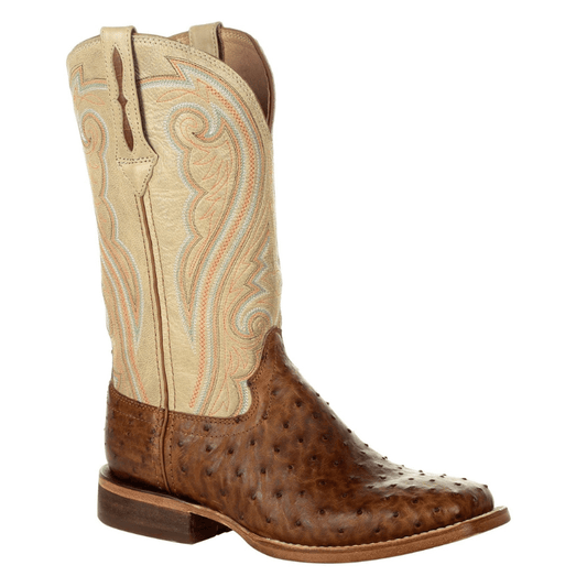Durango Women's Premium Sunset Wheat Exotic Full Quill Ostrich Western Boots DRD0388
