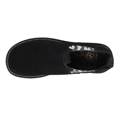 Fatbaby Twin Gore Zebra Print Round Toe Pull On Boots - SundialFatbaby Twin Gore Zebra Print Round Toe Pull On Boots