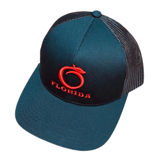 Florida Heritage Men's The Ridge Black/Red Trucker Ball Cap