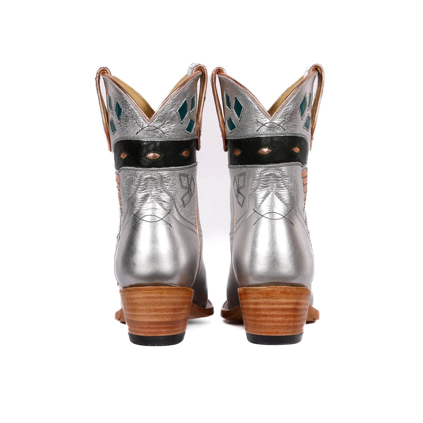 Fraulein Boot Company Women's Silver Sneaky Snake Cowboy Boot