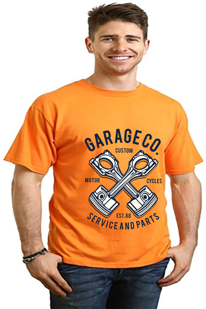 Garage Co Men's Bamboo Viscose/Organic Cotton Short Sleeve Graphic T-Shirt