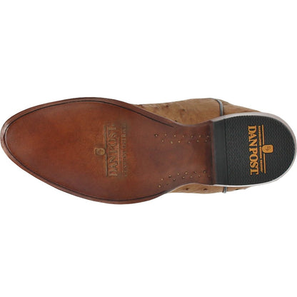Gehrig Ostrich Embroidered Round Toe Pull On Cowboy Boots - SundialGehrig Ostrich Embroidered Round Toe Pull On Cowboy Boots
