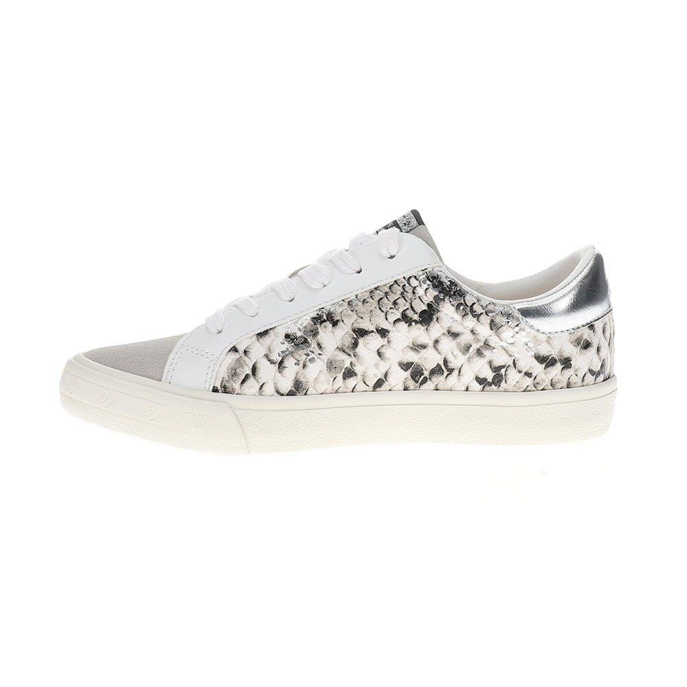 Grande Snake Print Metallic Slip On Sneakers - SundialGrande Snake Print Metallic Slip On Sneakers