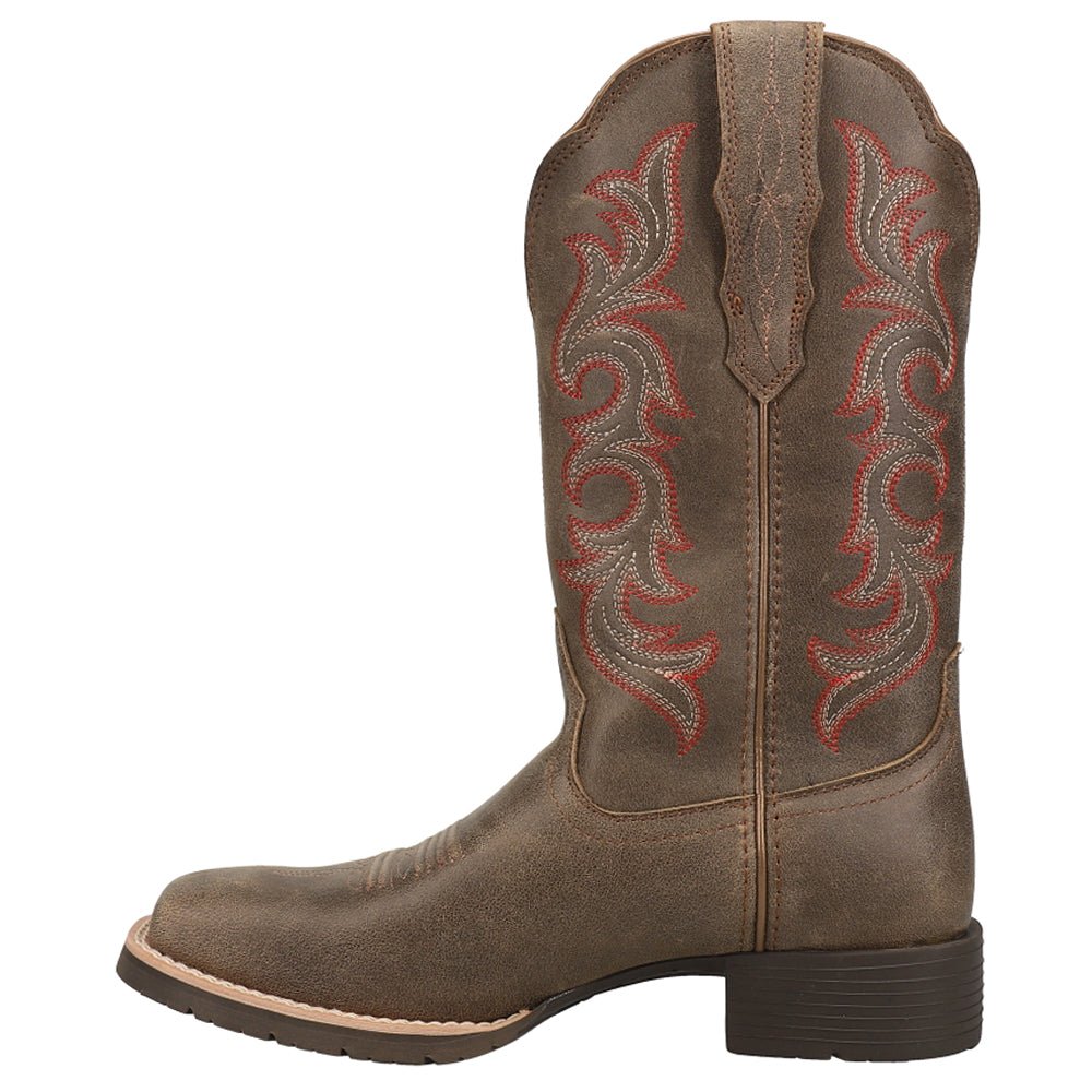Hybrid Rancher StretchFit Embroidered Square Toe Cowboy Boots - SundialHybrid Rancher StretchFit Embroidered Square Toe Cowboy Boots