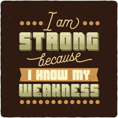 I am Strong Men's Bamboo Viscose/Organic Cotton Short Sleeve Graphic T-Shirt
