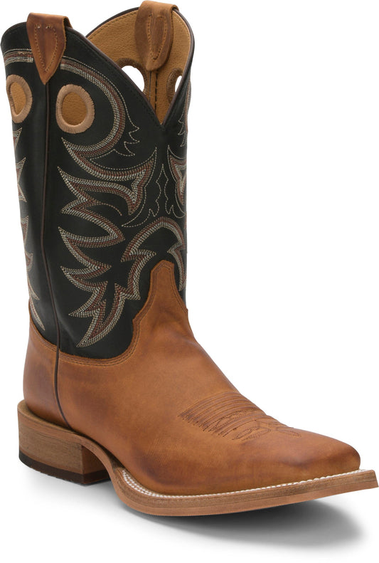 Justin Men's Bent Rail Caddo Copper Brown Western Boots BR740
