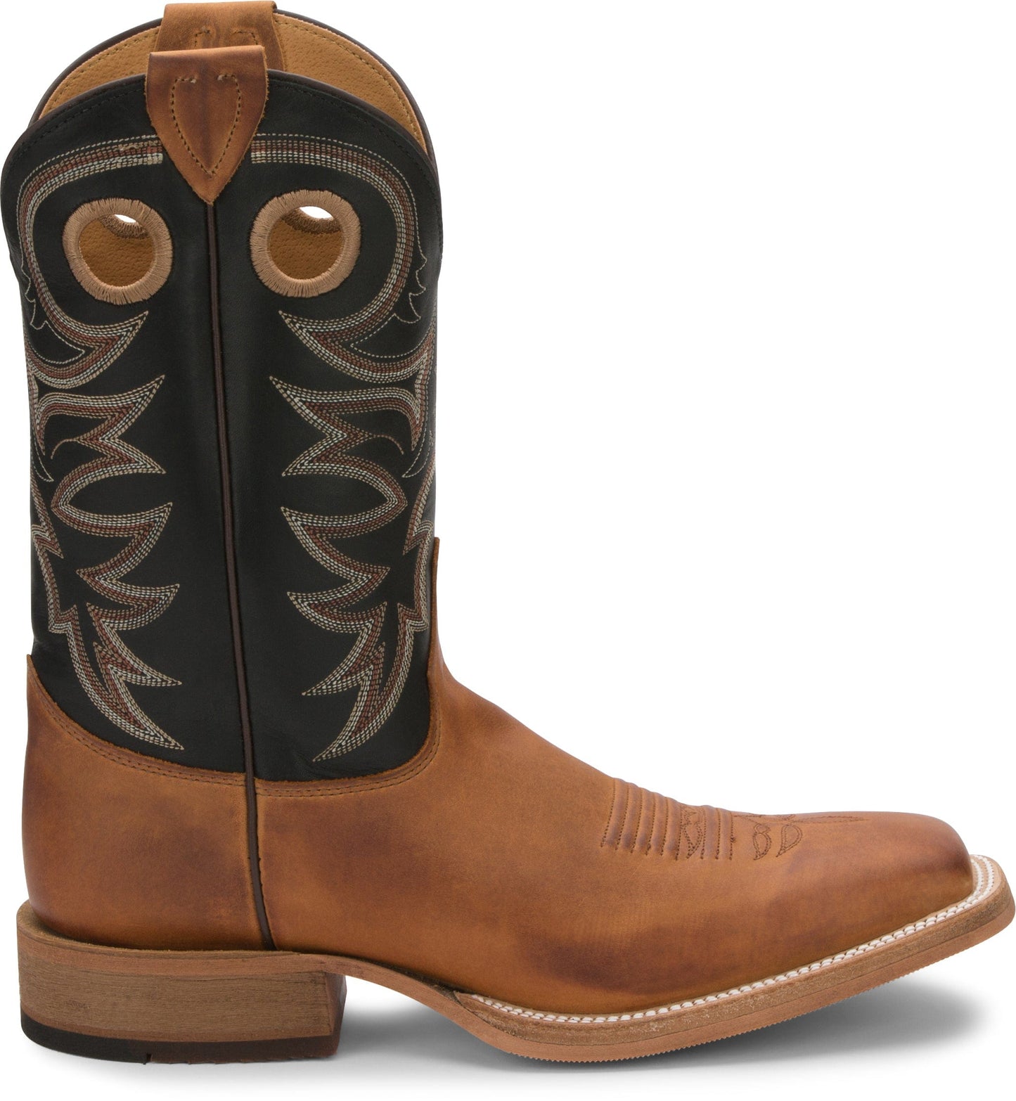 Justin Men's Bent Rail Caddo Copper Brown Western Boots BR740