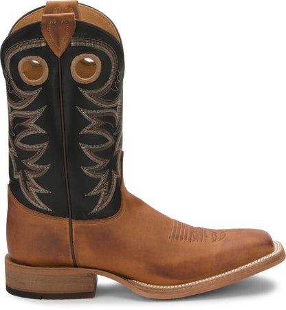 Justin Men's Bent Rail Caddo Copper Brown Western Boots BR740