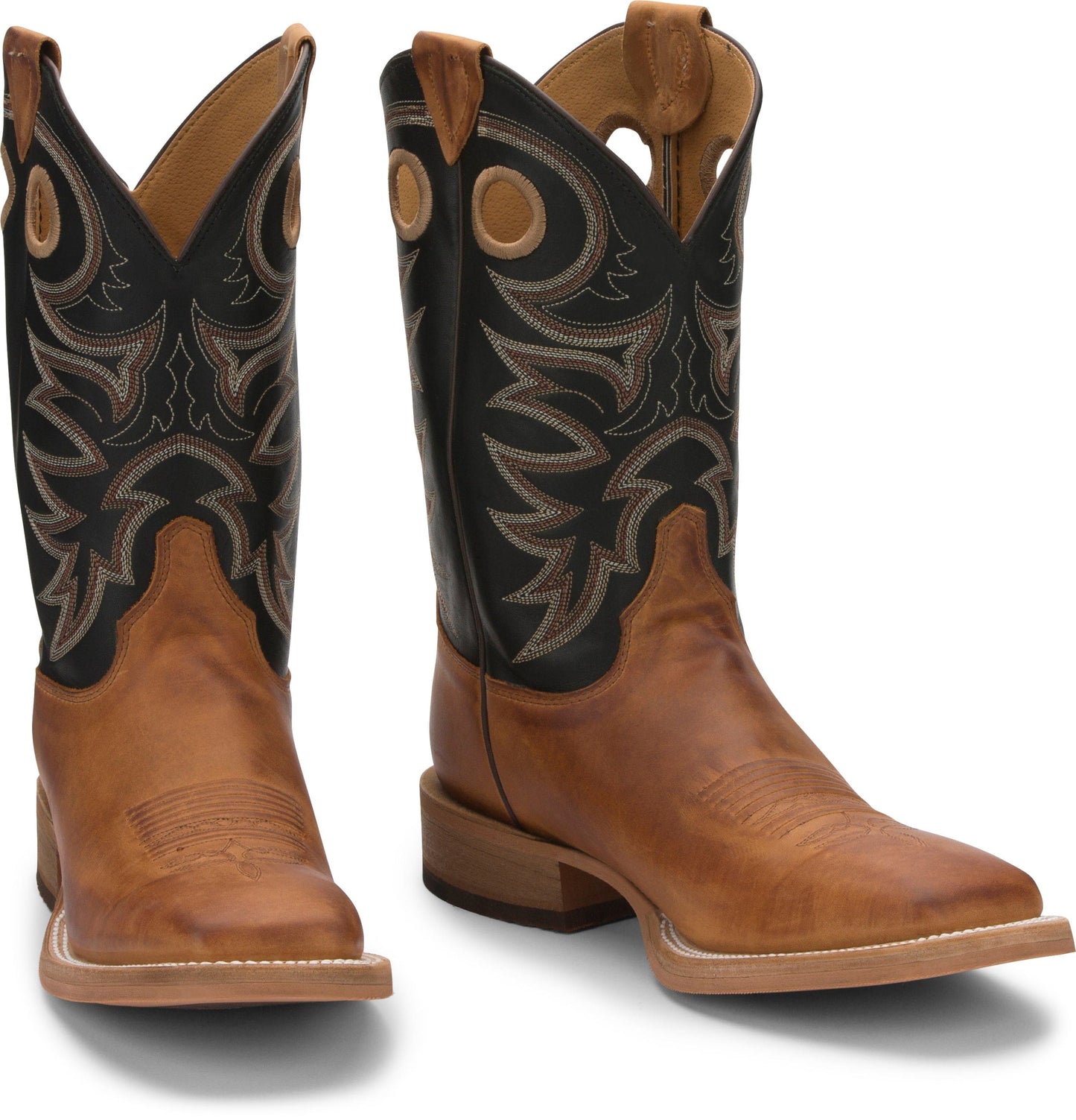 Justin Men's Bent Rail Caddo Copper Brown Western Boots BR740