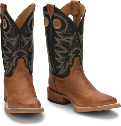 Justin Men's Bent Rail Caddo Copper Brown Western Boots BR740