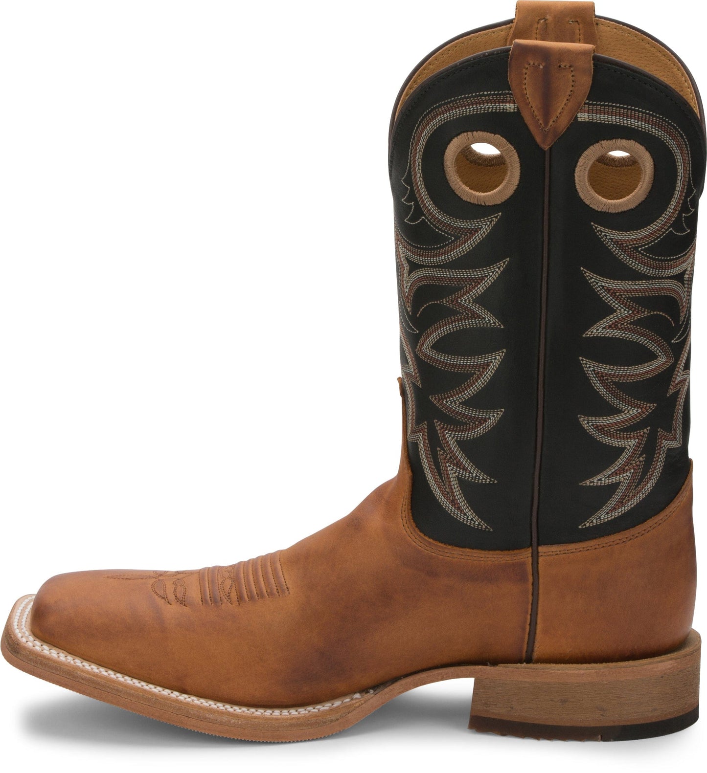 Justin Men's Bent Rail Caddo Copper Brown Western Boots BR740
