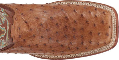 Justin Men's Exotic Truman Cognac Full Quill Ostrich Cowboy Boots 8516