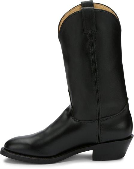 Justin Men's Tobias Black Round Toe Western Boots 3040