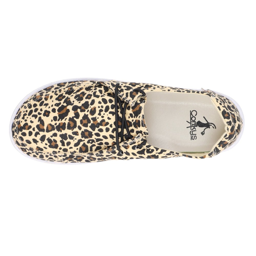 Kayak Leopard Slip On Boat Shoes - SundialKayak Leopard Slip On Boat Shoes