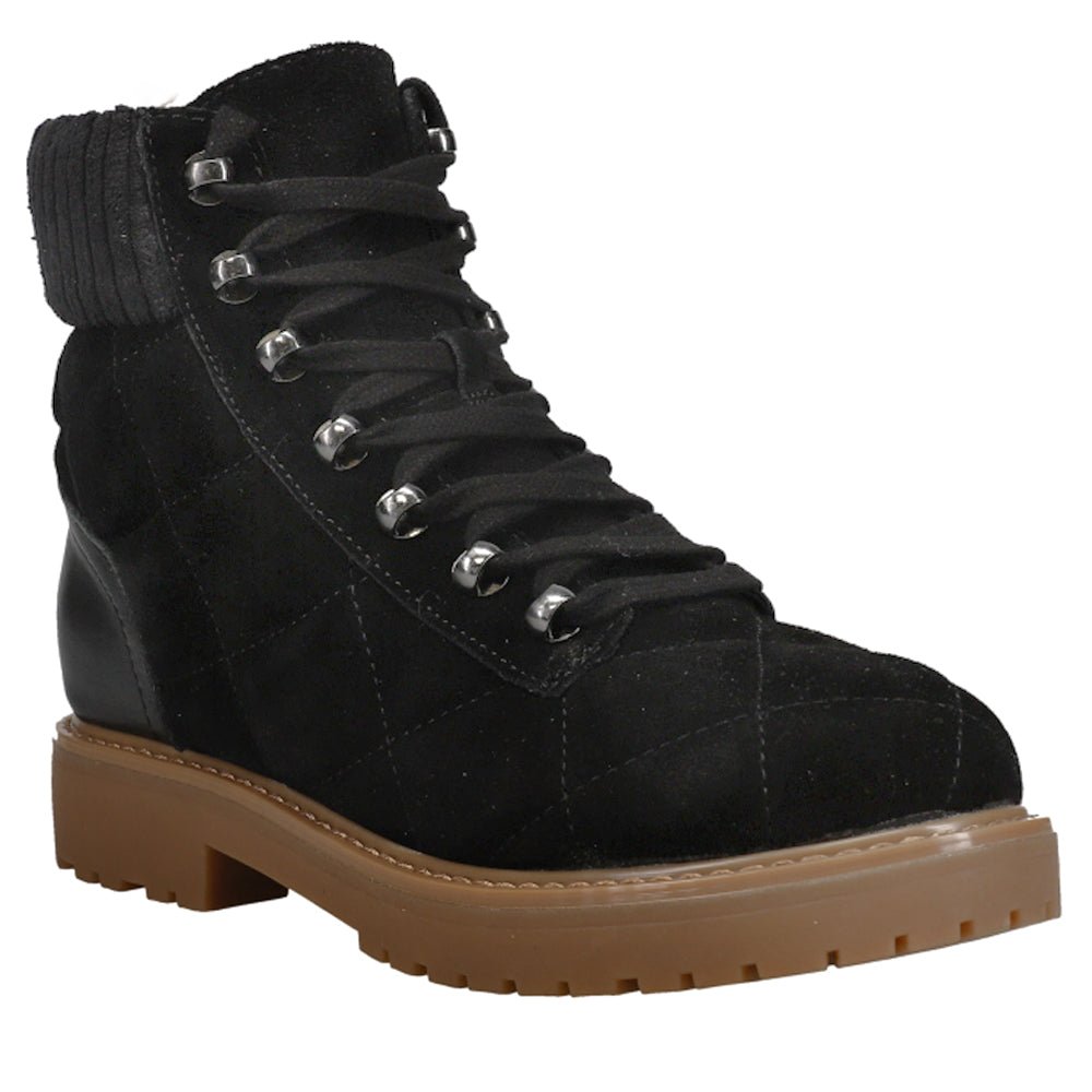 Lakely x Martha Stewart Quilted Round Toe Combat Boots - SundialLakely x Martha Stewart Quilted Round Toe Combat Boots