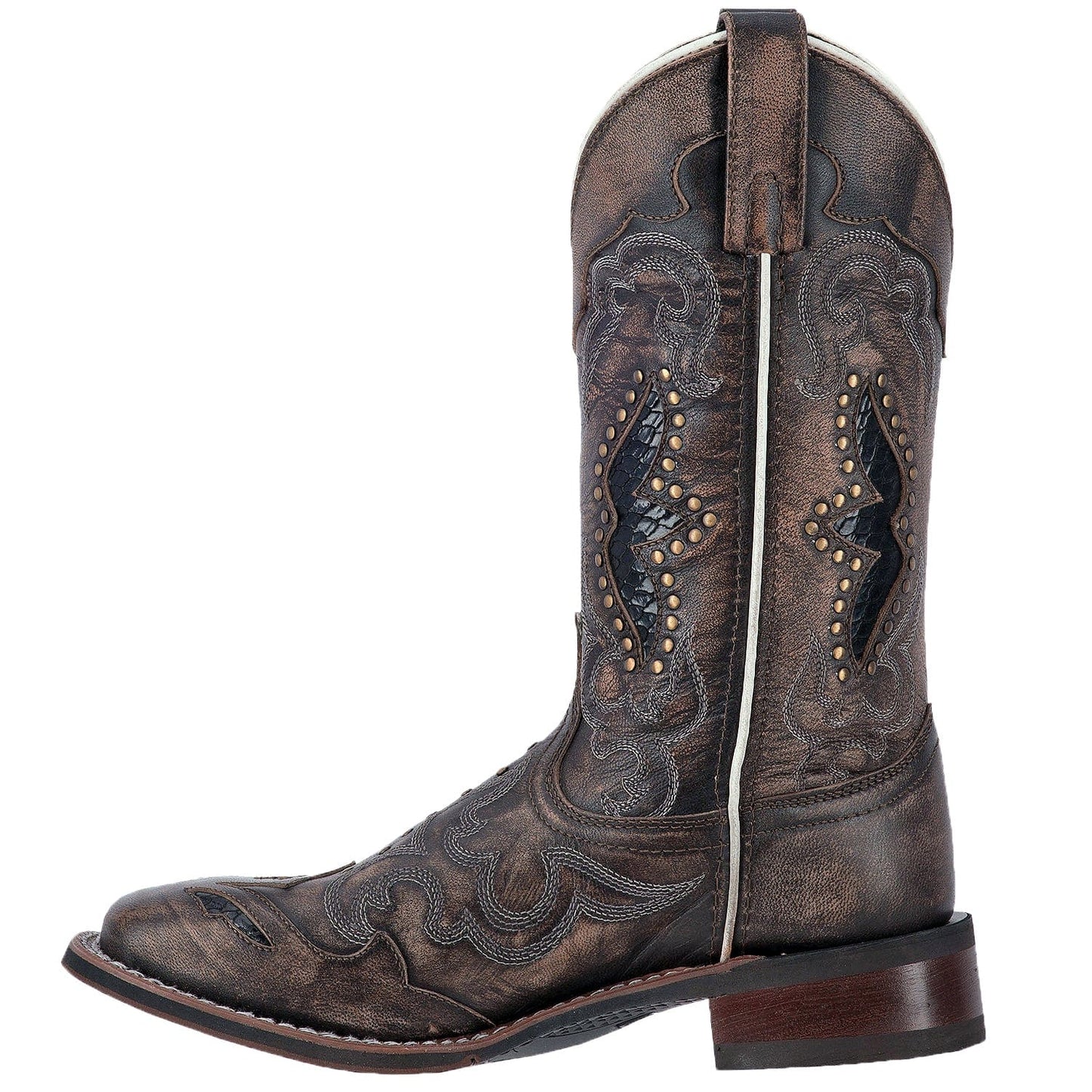 Laredo Women's Spellbound Black Leather Cowgirl Boots 5660