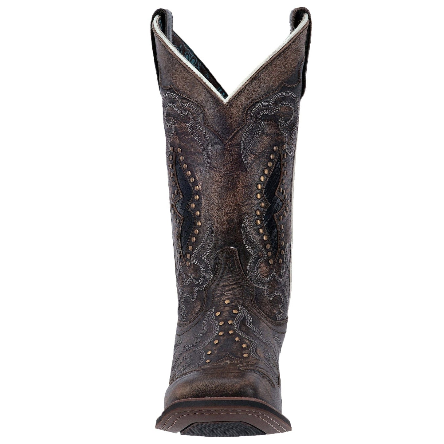 Laredo Women's Spellbound Black Leather Cowgirl Boots 5660