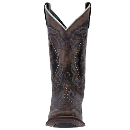 Laredo Women's Spellbound Black Leather Cowgirl Boots 5660