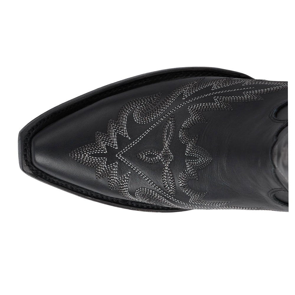 Lexington OTK Corset Embroidered Snip Toe Zippered Cowboy Boots - SundialLexington OTK Corset Embroidered Snip Toe Zippered Cowboy Boots
