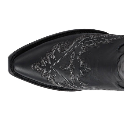 Lexington OTK Corset Embroidered Snip Toe Zippered Cowboy Boots - SundialLexington OTK Corset Embroidered Snip Toe Zippered Cowboy Boots