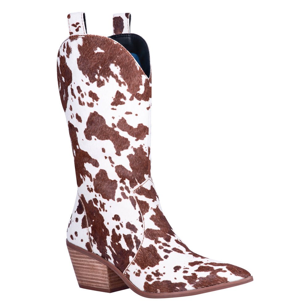 Live A Little Cow Pointed Toe Cowboy Boots - SundialLive A Little Cow Pointed Toe Cowboy Boots