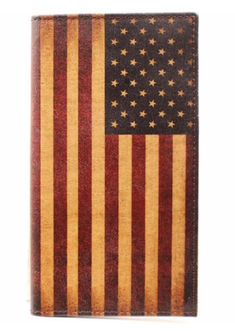 Nocona Men's Vintage American Flag Rodeo Wallet N5416497