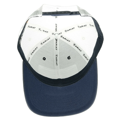 Ariat Men's Navy USA Flag Patch Snapback Ball Cap 1517603