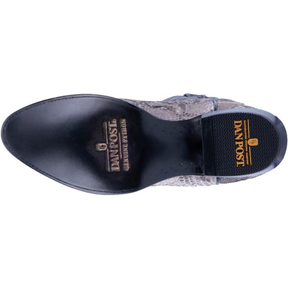 Manning Snakeskin Embroidered Round Toe Pull On Cowboy Boots - SundialManning Snakeskin Embroidered Round Toe Pull On Cowboy Boots