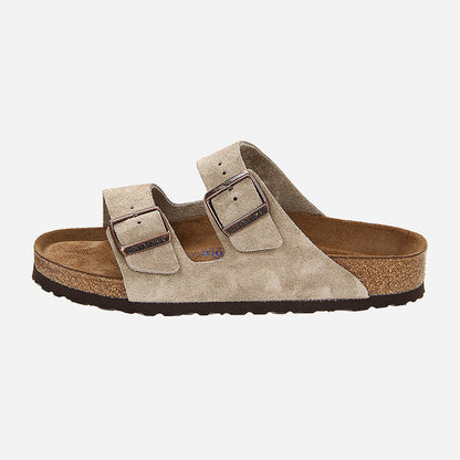 Arizona Soft Footbed Taupe Suede Leather Narrow