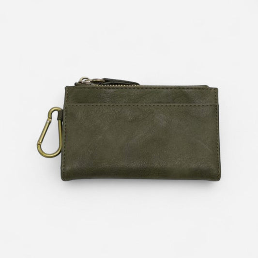 Bobbie Bifold Wallet With Carabiner Dark Basil