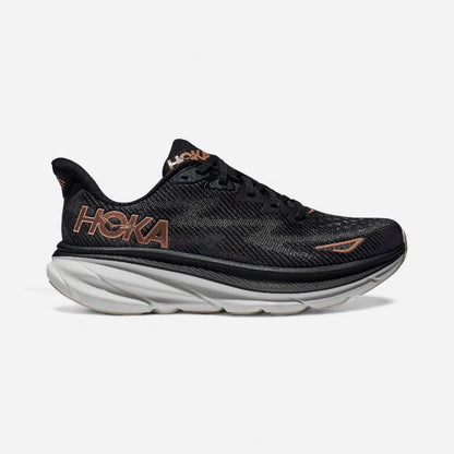 Women's Clifton 9 Black / Rose Gold Width B